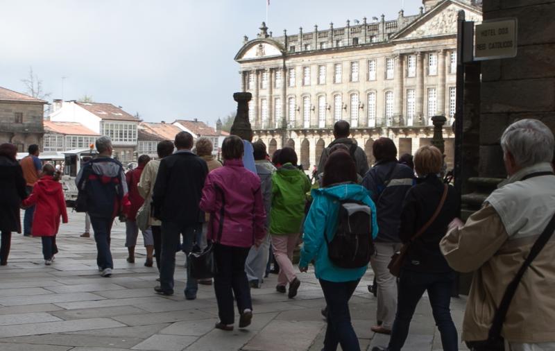 O turismo internacional continúa crecendo en Compostela cun incremento do 11,6% en agosto