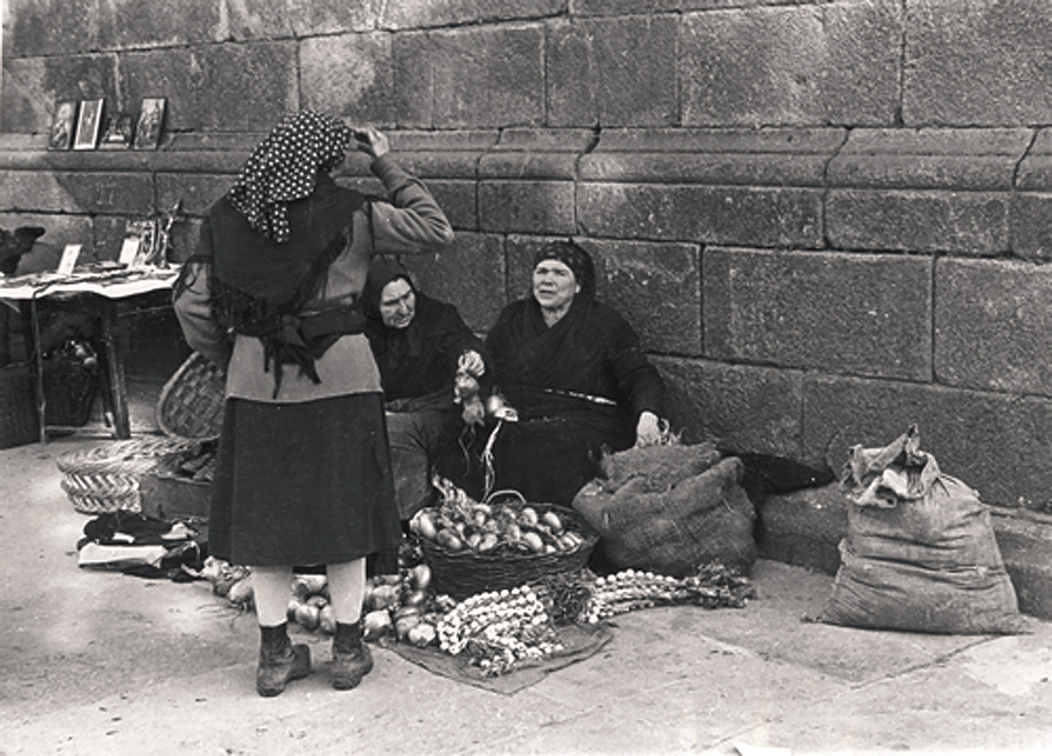 Feiras e mercados. Santiago de Compostela, 1955.