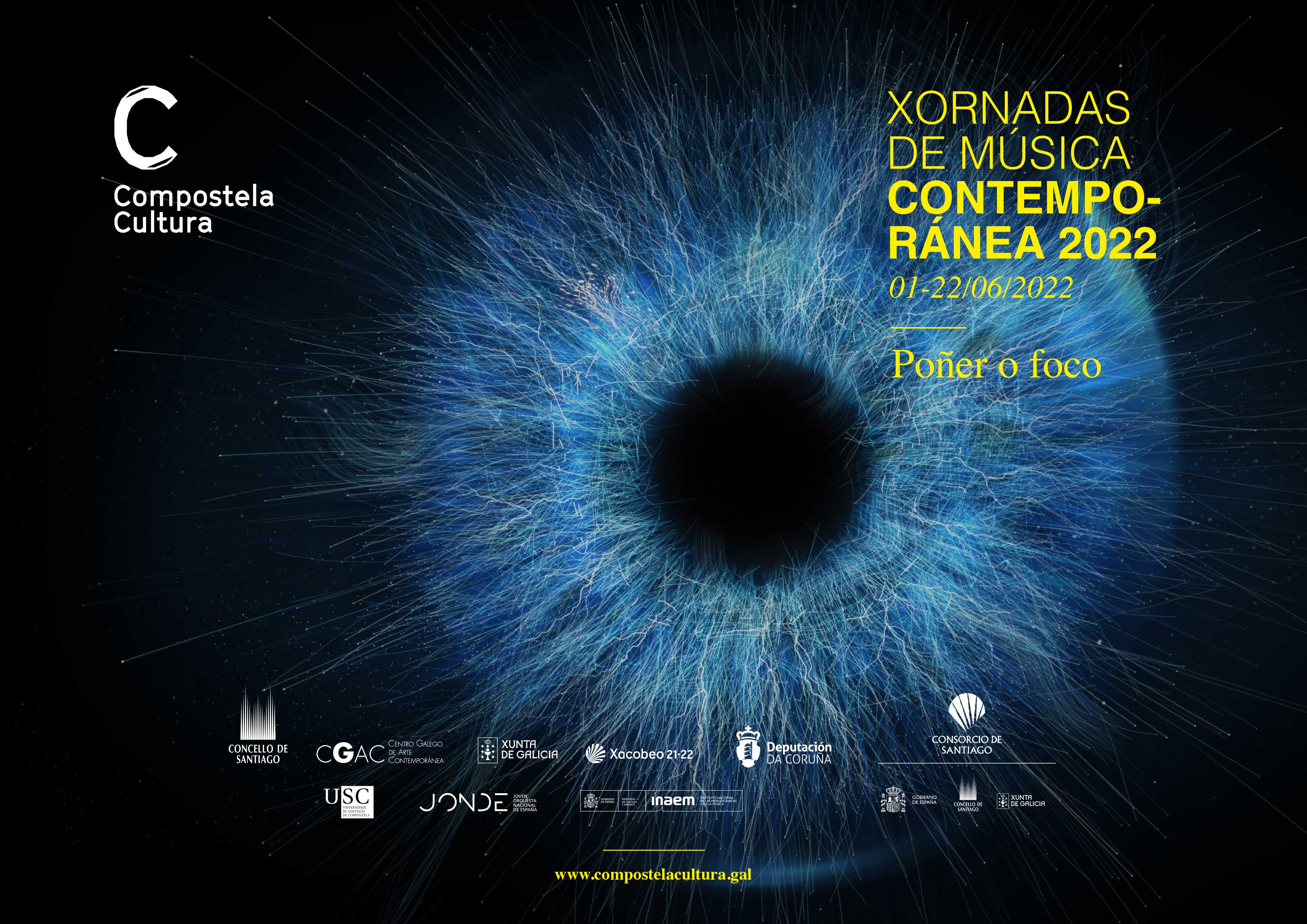 Cartaz das Xornadas de Música Contemporánea 2022