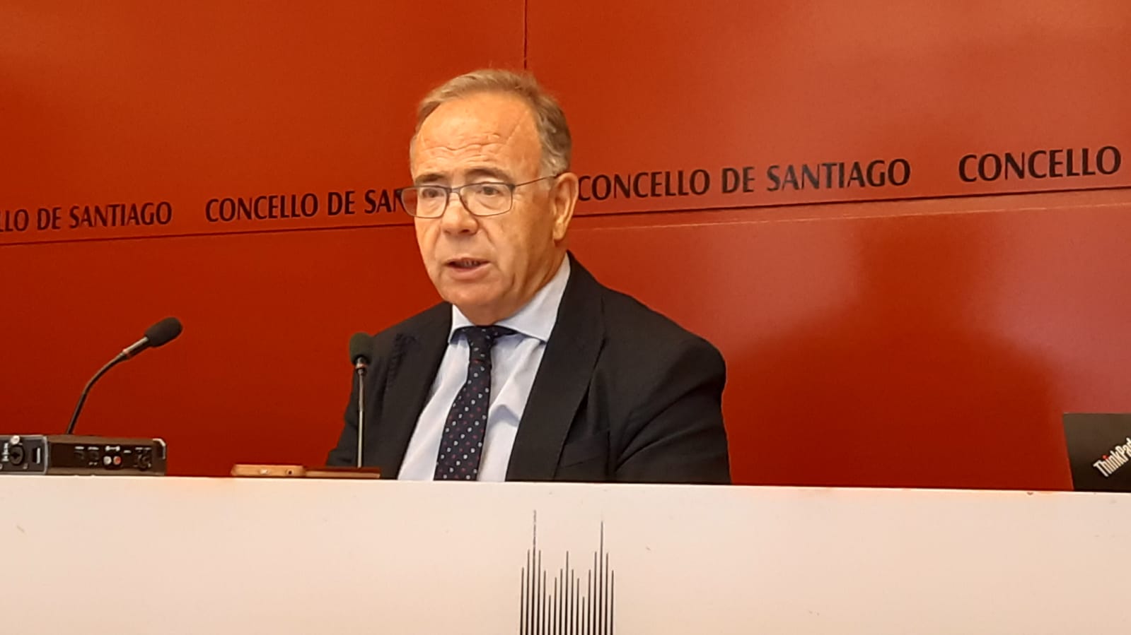 Foto de arquivo do alcalde de Santiago, Xosé Sánchez Bugallo
