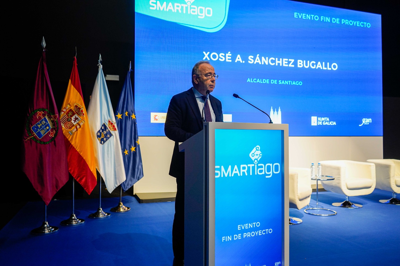 O alcalde, Sánchez Bugallo, durante a apertura da xornada