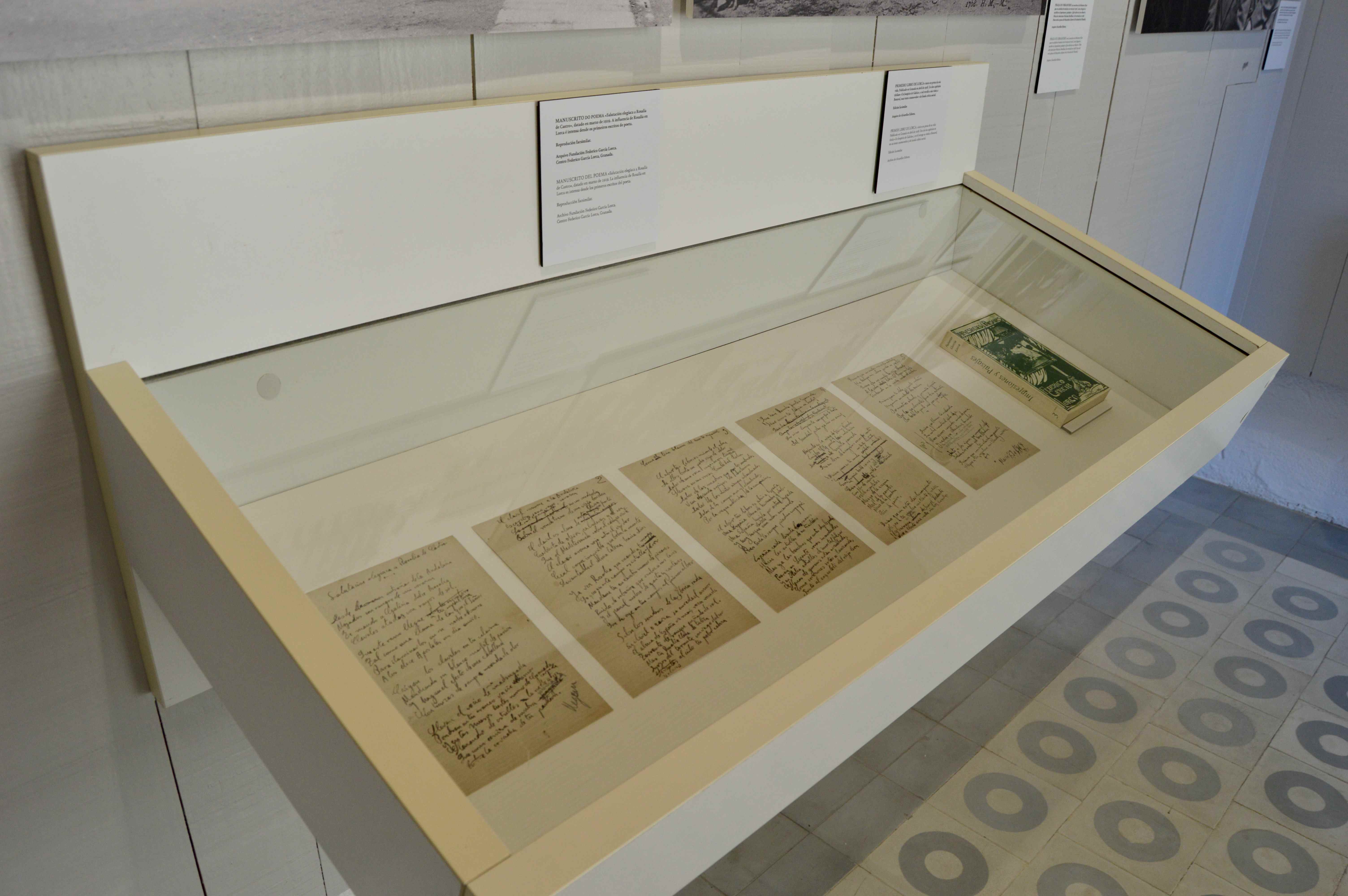 Manuscritos de Lorca expostos na mostra