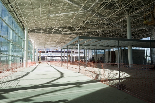 Sinatura convenio rehabilitacin Casa do Cabildo e visita s obras da terminal de Lavacolla